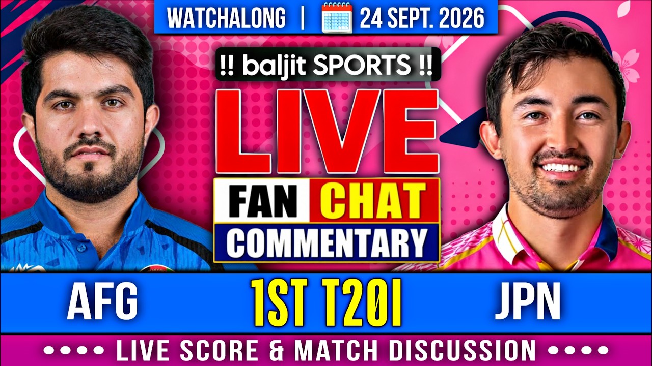 🔴 JPN vs AFG | Japan vs Afghanistan | 1st T20I | Live Score & Fan Commentary