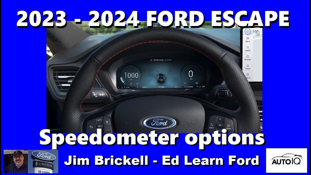 Варианты спидометра Ford Escape 2023–2024 годов