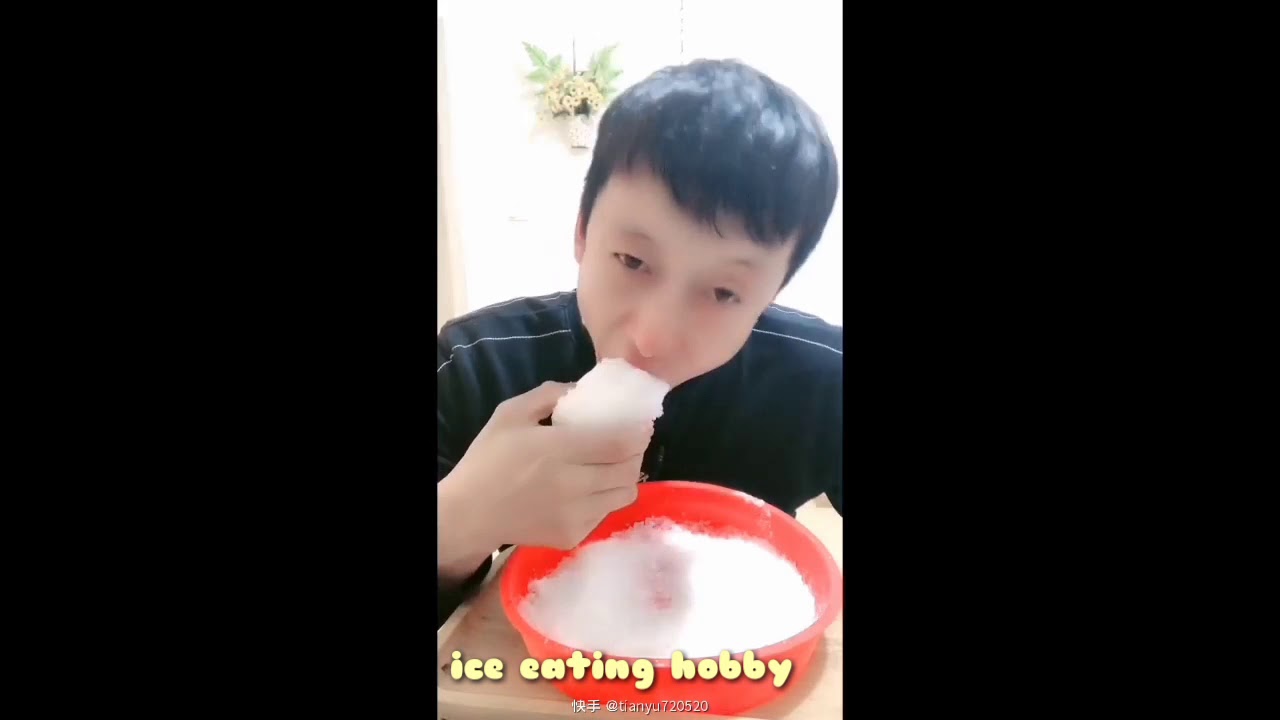 SCRAPING AND EATING YUMMY FREEZER FROST (MOUTH WATERING)