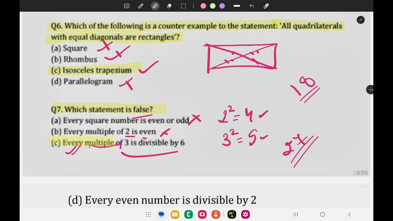 Class 8 maths session ending exam sample paper part 1 |#class8