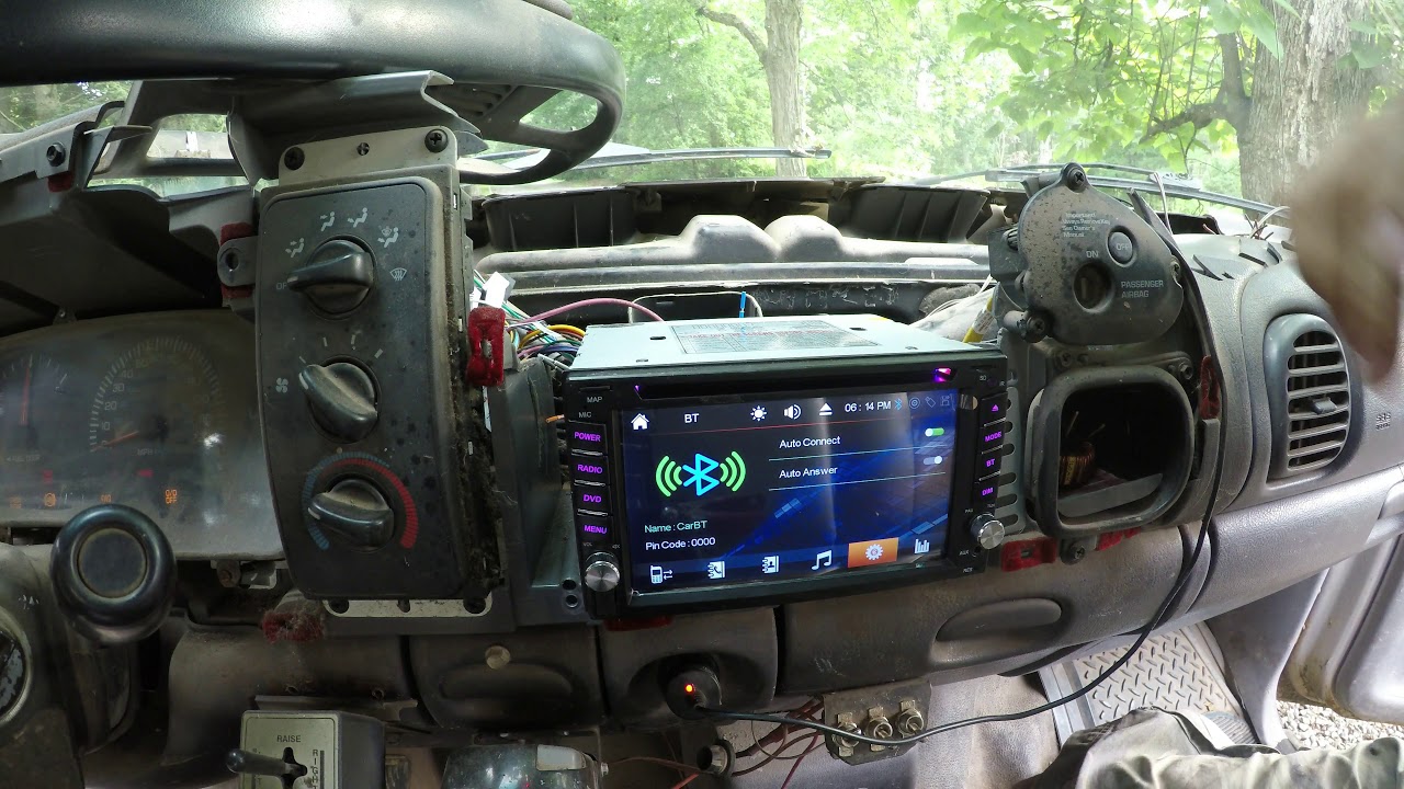 Installing a radio in a pickup truck