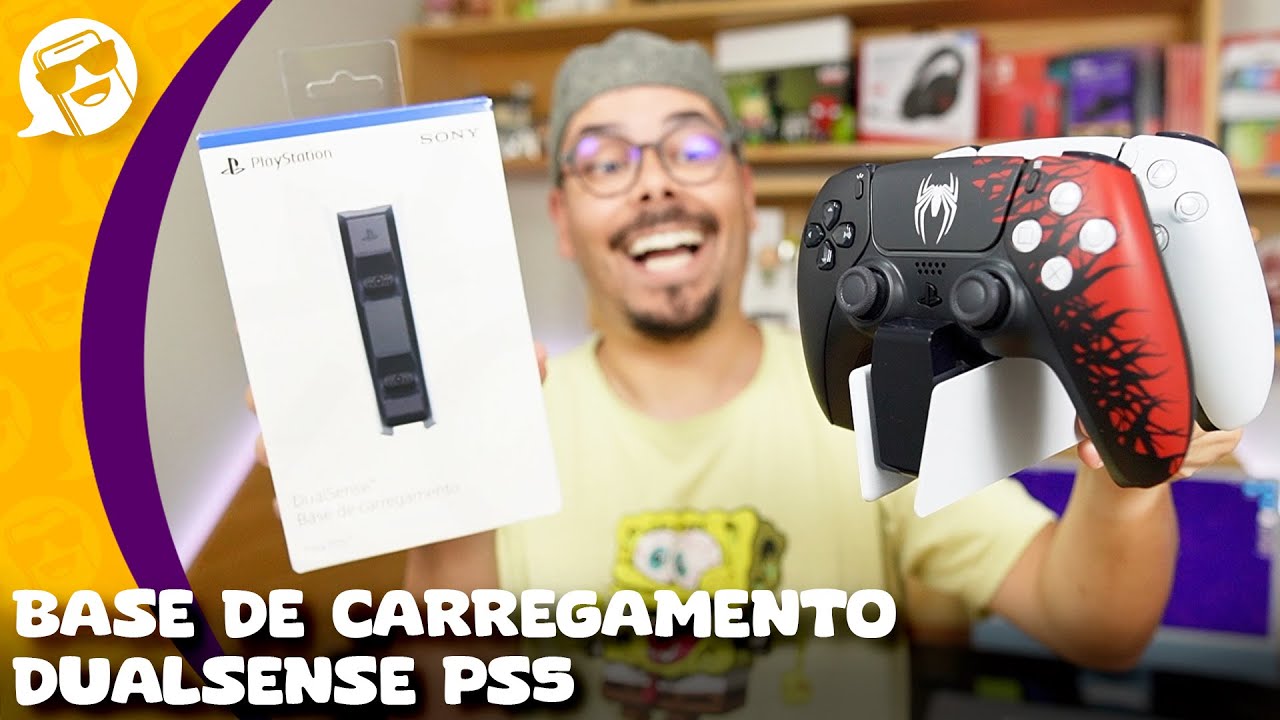 BASE DE CARREGAMENTO DUALSENSE PS5 VALE A PENA? (UNBOXING COMPLETO)