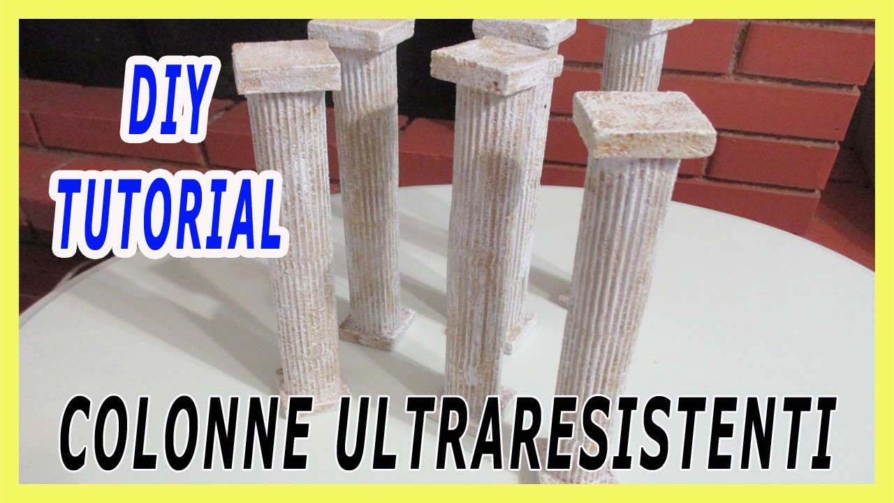 COME FARE DELLE COLONNE  SUPERESISTENTI IN UN MODO SEMPLICE E VELOCE : Modellismo diorama e presepe