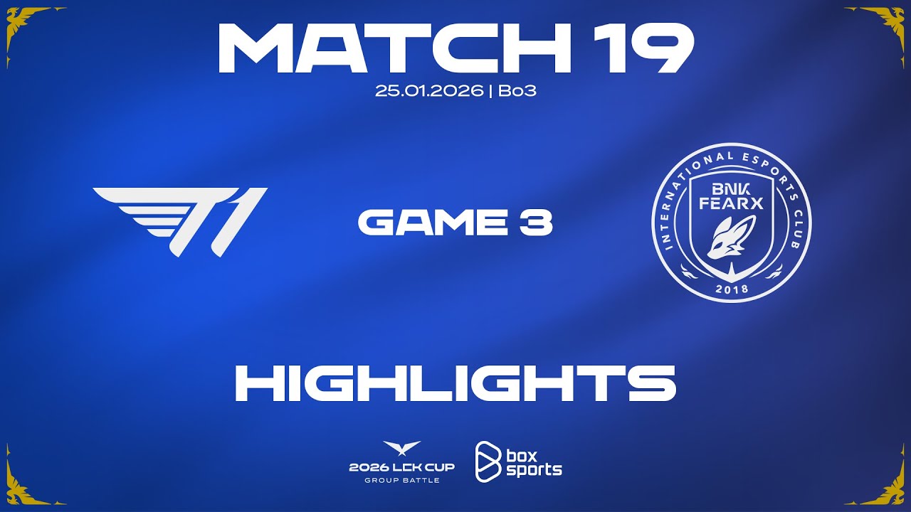 Highlights T1 vs BFX | Game 3 | Match 19 | LCK CUP 2026