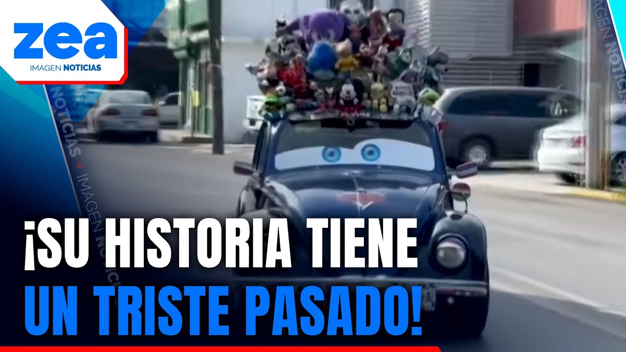 Manuel Sánchez roba cientos de miradas por transitar con un vochito lleno de peluches | Zea