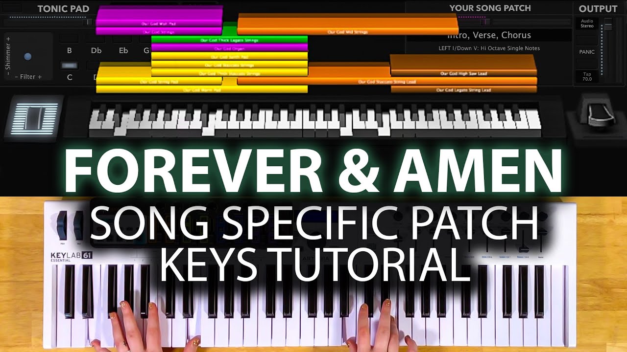 Forever & Amen MainStage patch keyboard tutorial- Cody Carnes & Kari Jobe