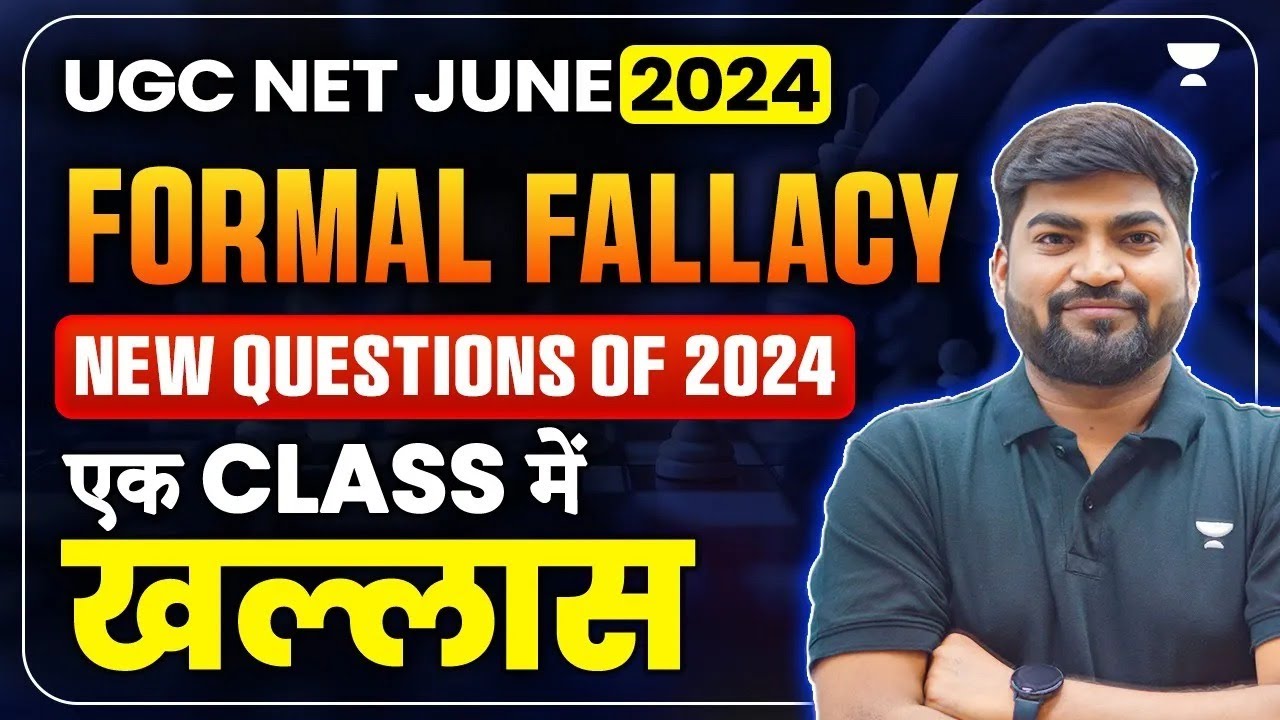Formal and Informal Fallacies UGC NET 2024 | UGC NET Paper 1 Preparation | Rajat Kumar