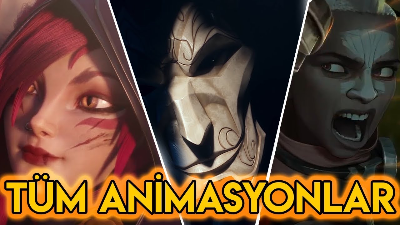 LoL : TÜM ŞAMPİYON ÇIKIŞ ANİMASYONLARI | 2012 - 2019 Tüm Türkçe Teaserlar