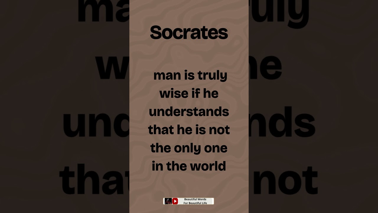 Socrates Quote || English Quotes || Beautiful Words For Beautiful Life || #shorts #socratesquotes