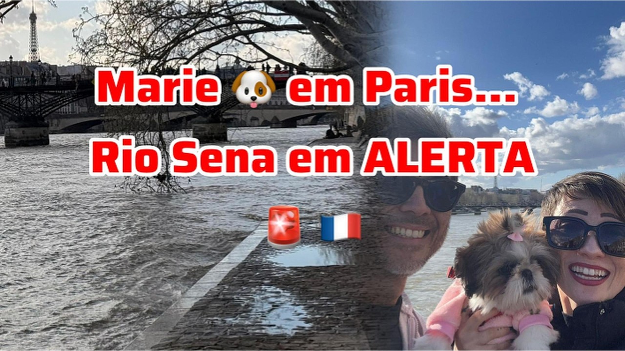 🇫🇷 Rio SENA em ALERTA! E o primeiro passeio da Marie em Paris 🇫🇷🐶