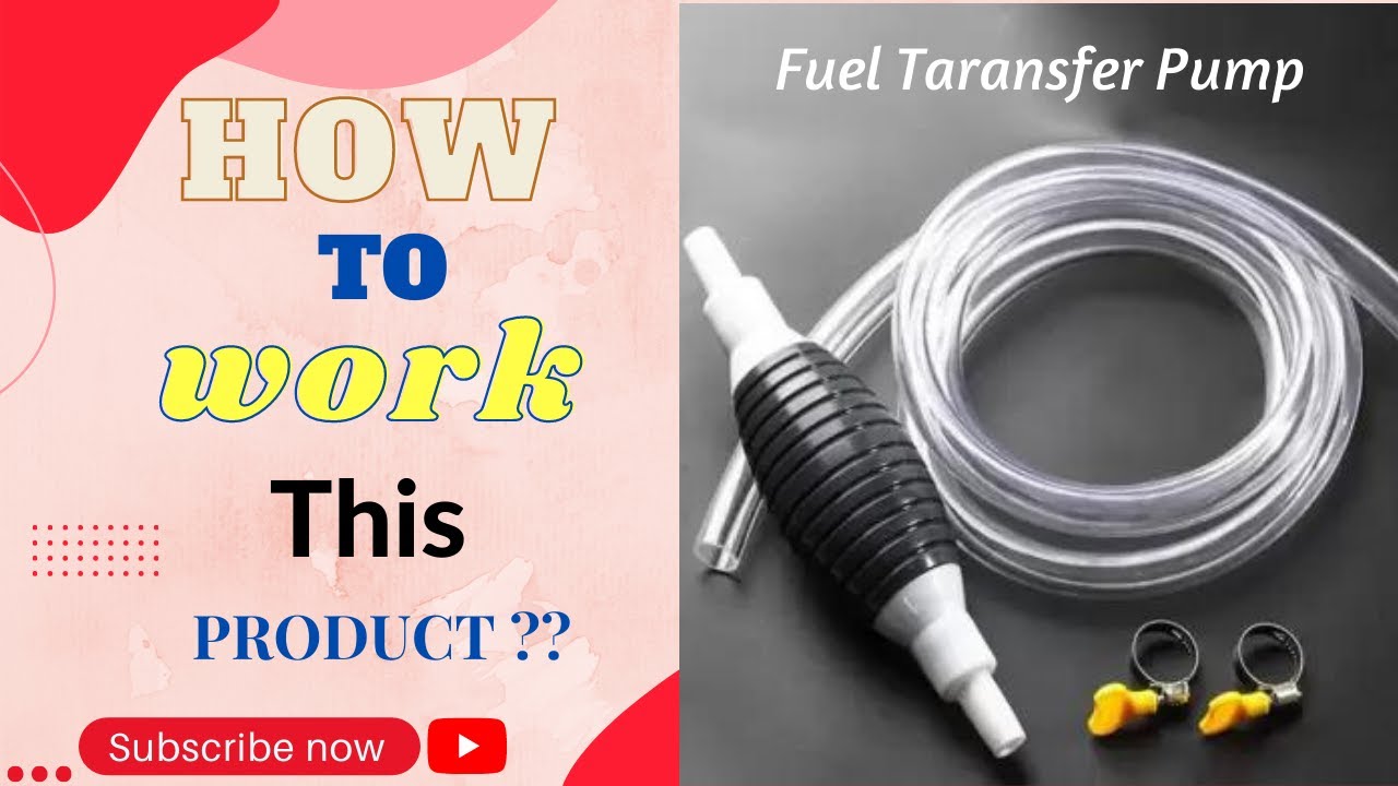 How To Use  Fuel Transfer Pump Kit Tank Sucker Newest High Flow Hand Pump.