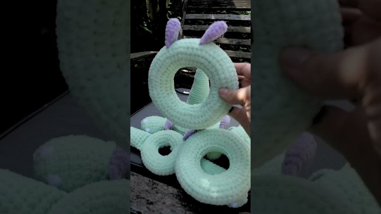 New Crochet Creation: Stegosaurus Stacking Toy! 🦕