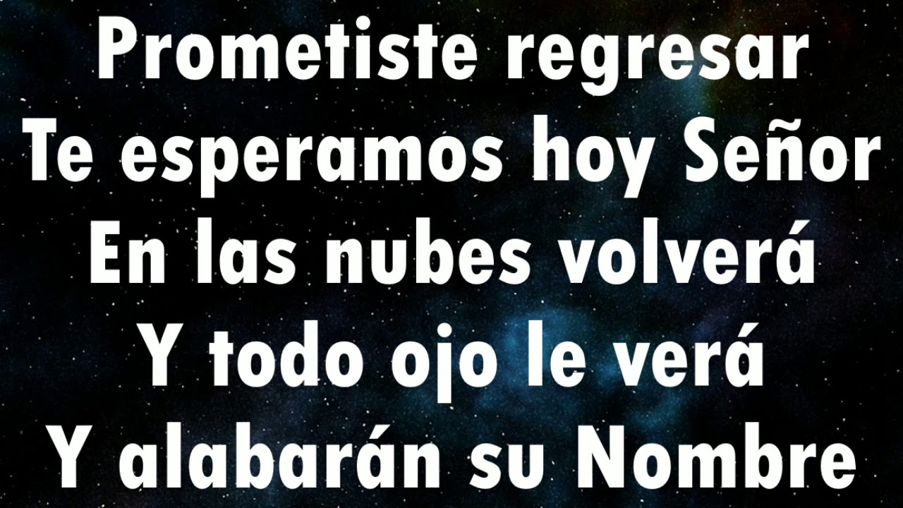 prometiste regresar (letra)