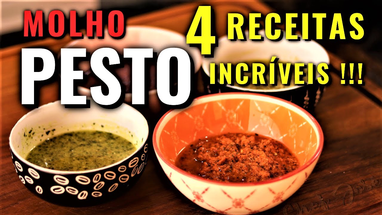 MOLHO PESTO: QUATRO RECEITAS INCRÍVEIS!