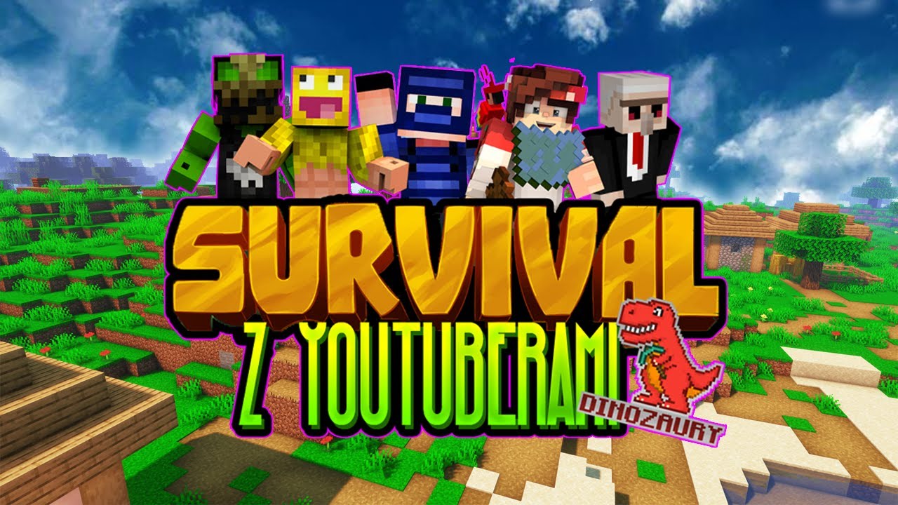 SURVIVAL z YOUTUBERAMI- DINOZARŁY SMP #1 InareQ