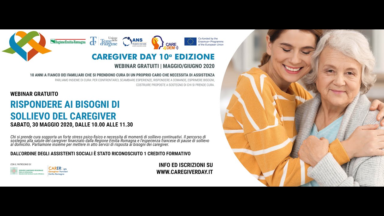 CAREGIVER DAY 2020 - RISPONDERE AI BISOGNI DI SOLLIEVO DEL CAREGIVER