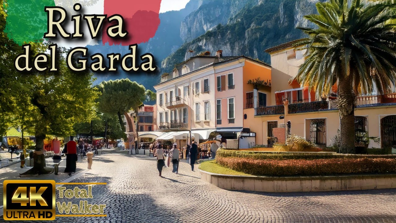 Riva del Garda, Italy: A Captivating Walking Tour of Lake Garda's Northern Jewel 4K UHD