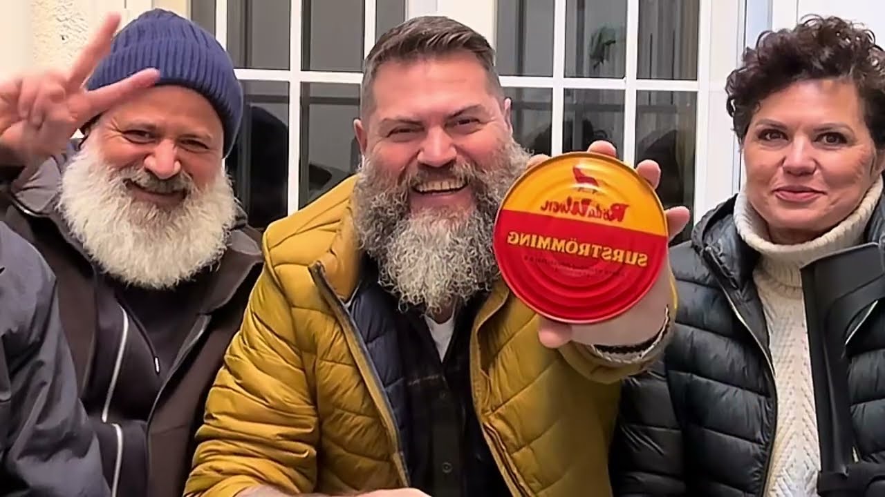 Probando surströmming! 🐟🤢 #aruncinante