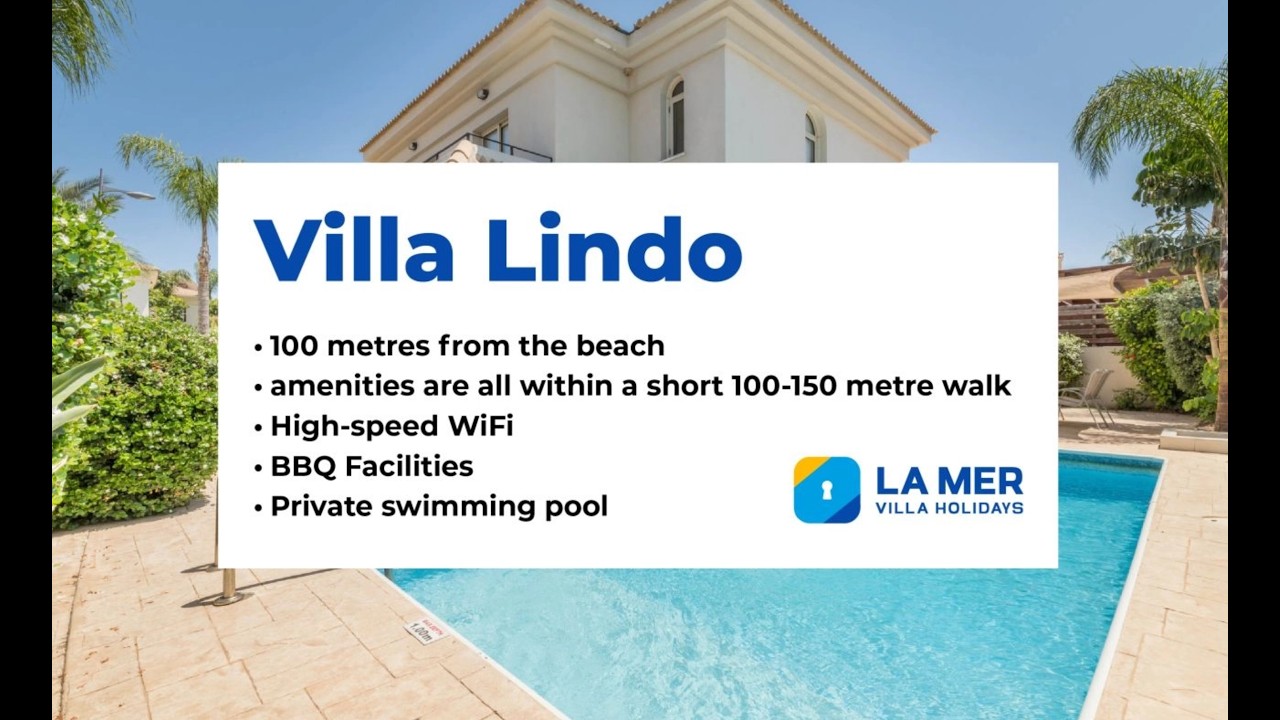 Villa Lindo | 3 Bedroom Holiday Villa in Protaras Cyprus with Private Pool