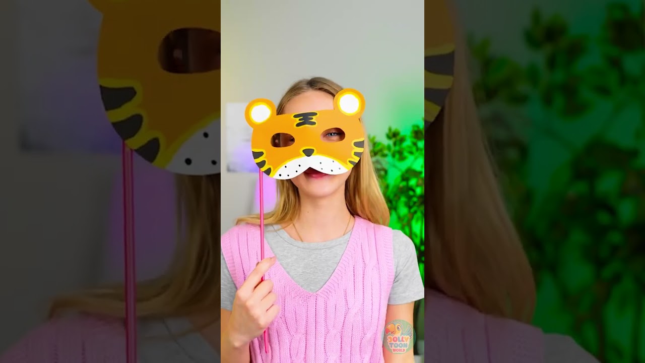 Wow! 🤩 Amazing Tiger Mask Craft! 🐯📦✨ 