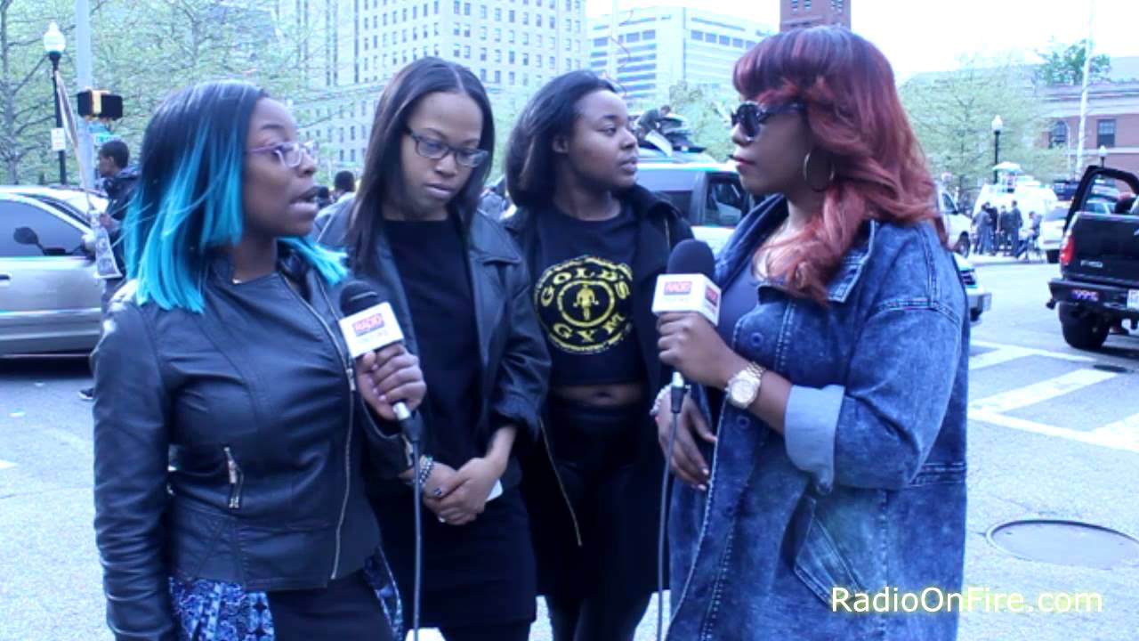 Freddie Gray Protest In downtown Baltimore