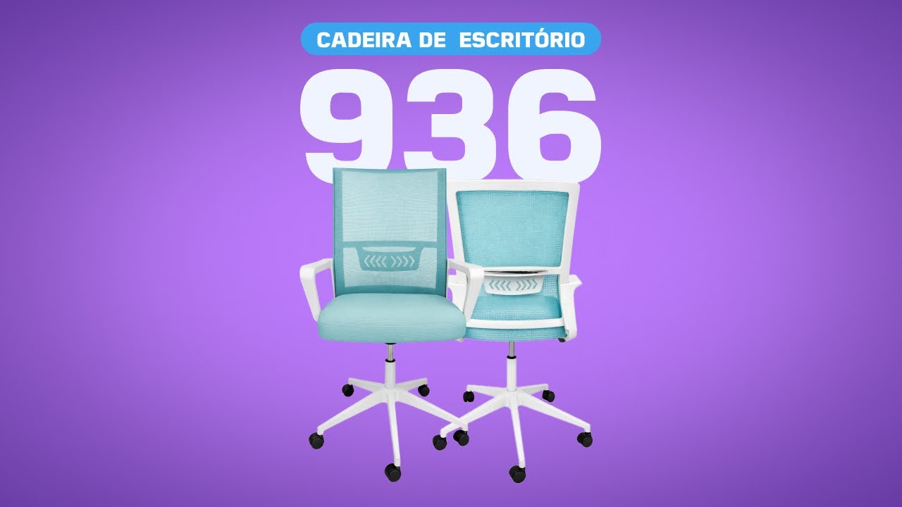 TUTORIAL DE MONTAGEM - Cadeira Escritório Ergonômica com Tela Mesh Ajuste Altura Apoio Lombar 150Kg