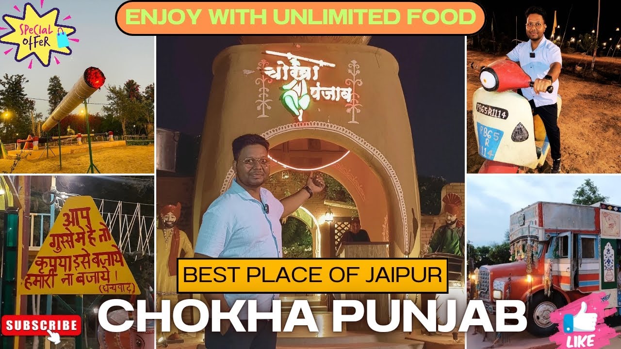 Exploring Jaipur's Hidden Gem - Chokha Punjab Street Food Tour ! Taste of Punjab in Jaipur ! #vlog