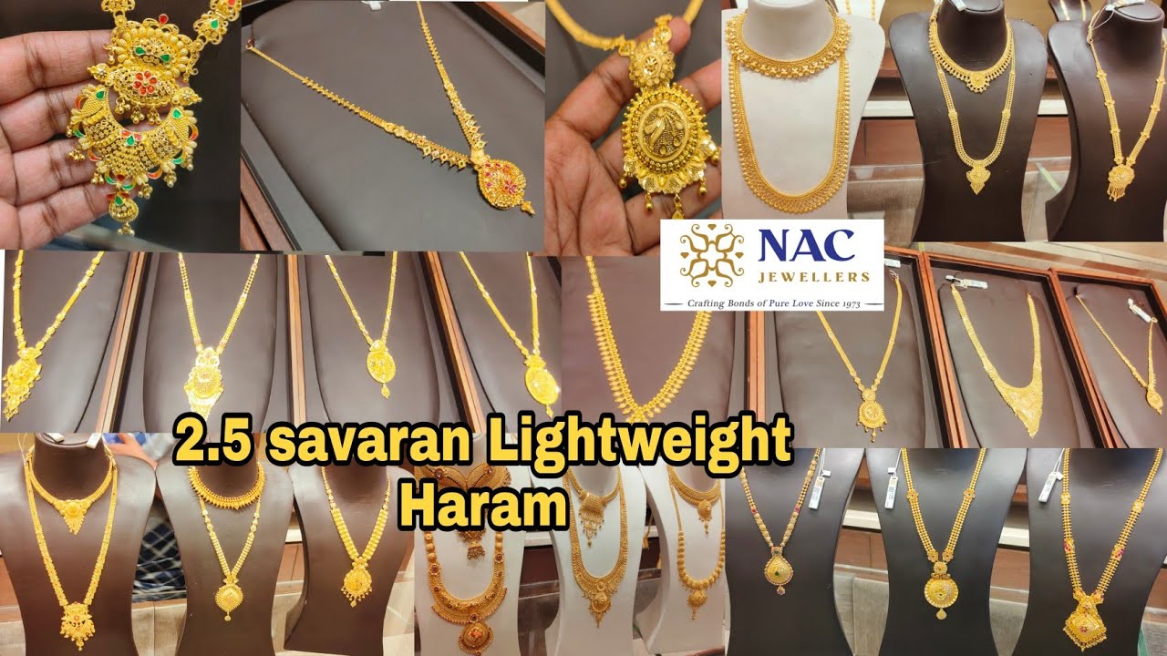 Lightweight Haram Collection New Designs/Nac Jewllers Tnagar