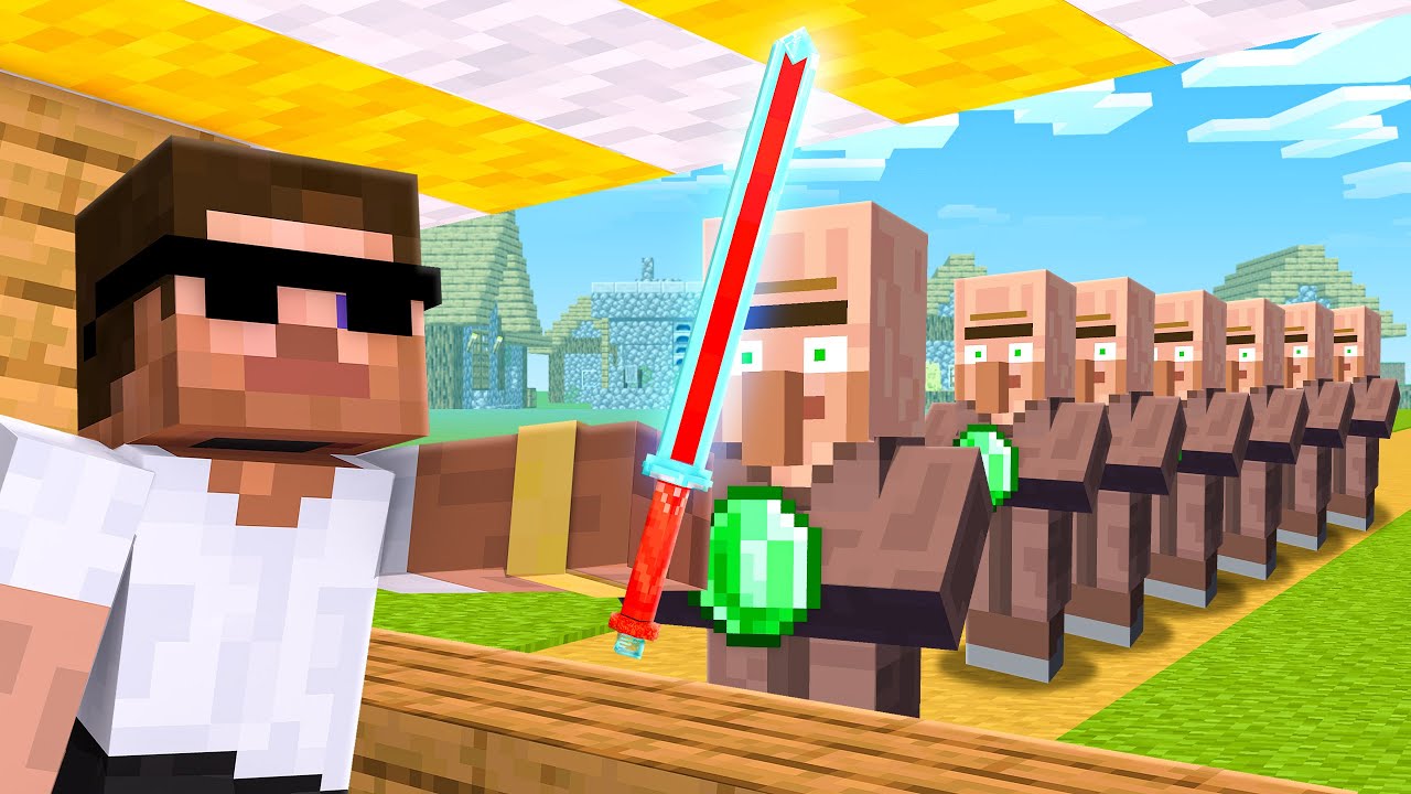 I Crafted Illegal items for Villagers in Minecraft..