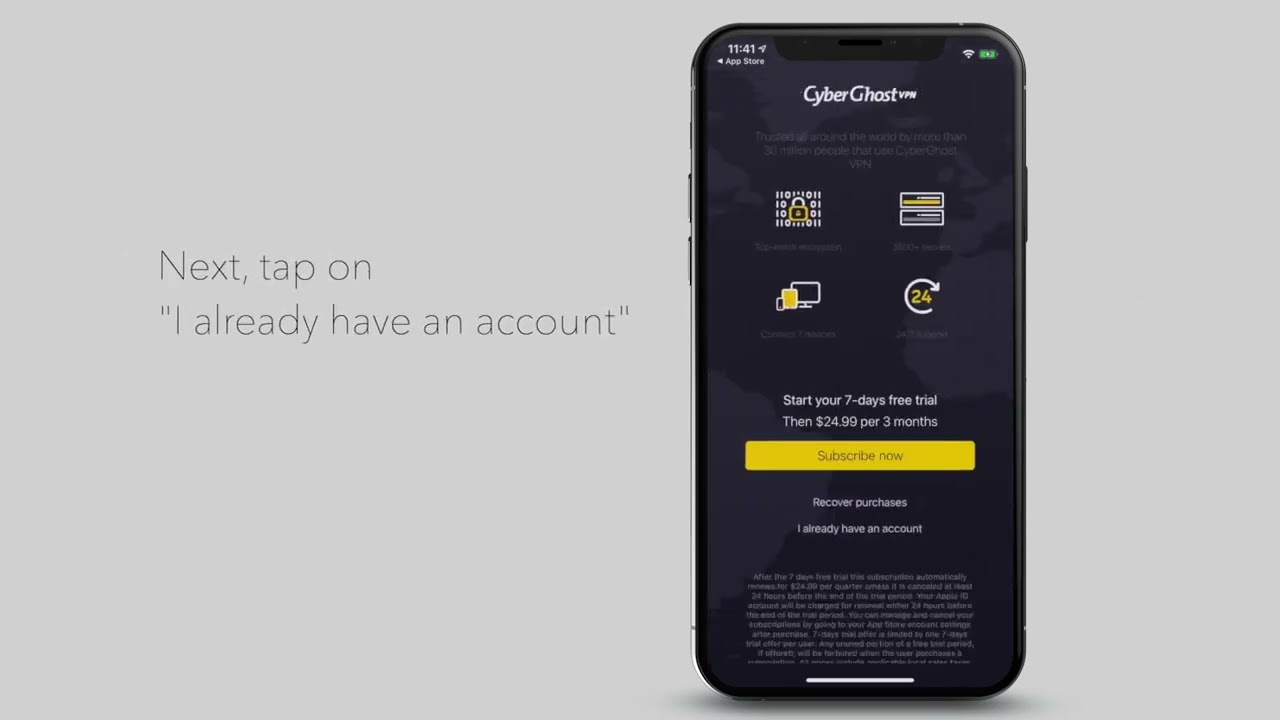 How to install and setup CyberGhost VPN on your iPhone