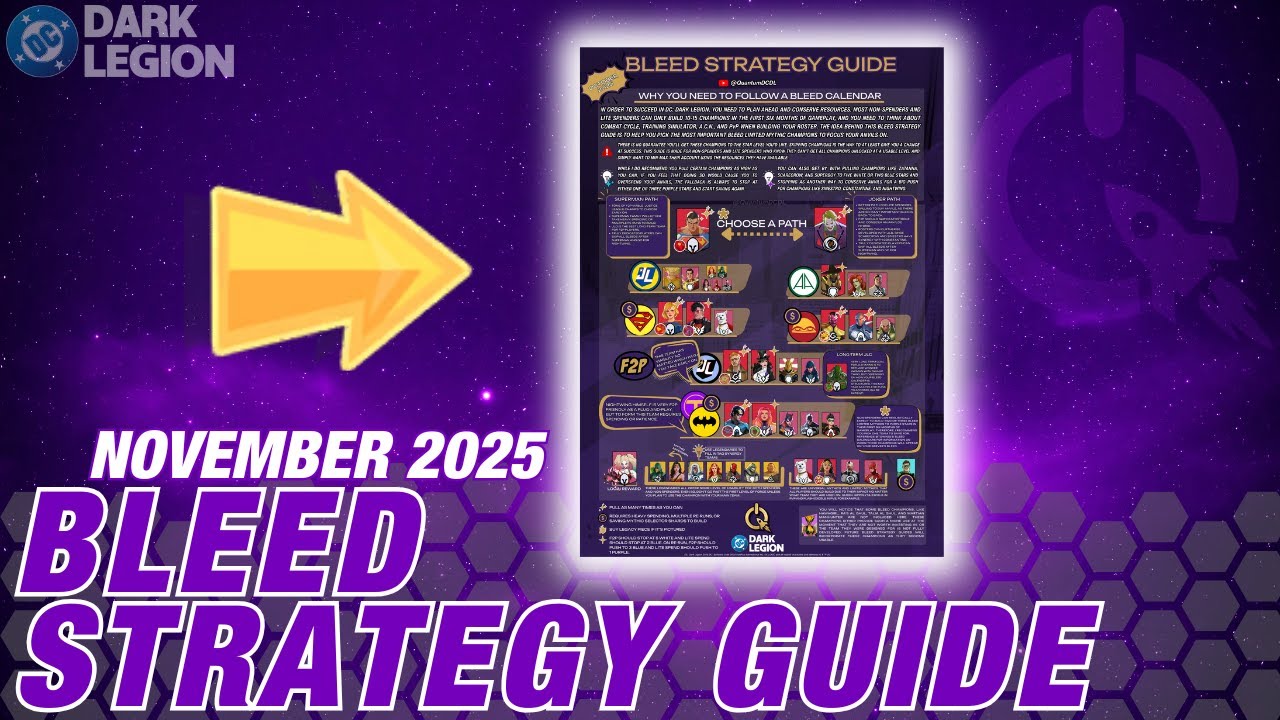 *UPDATED* BEST Bleed Strategy Guide for DC: Dark Legion!