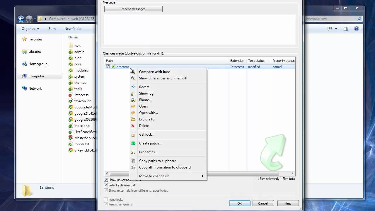 4. Performing SVN Commit