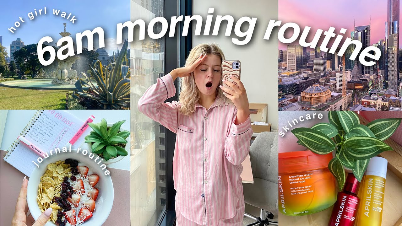 MY REALISTIC 6AM MORNING ROUTINE | journaling, skincare, to do lists | Melbourne, Australia | VLOG