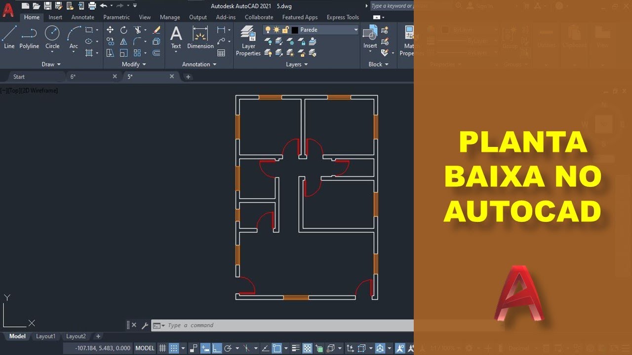 COMO FAZER UMA PLANTA BAIXA | AUTOCAD 2025 🚨