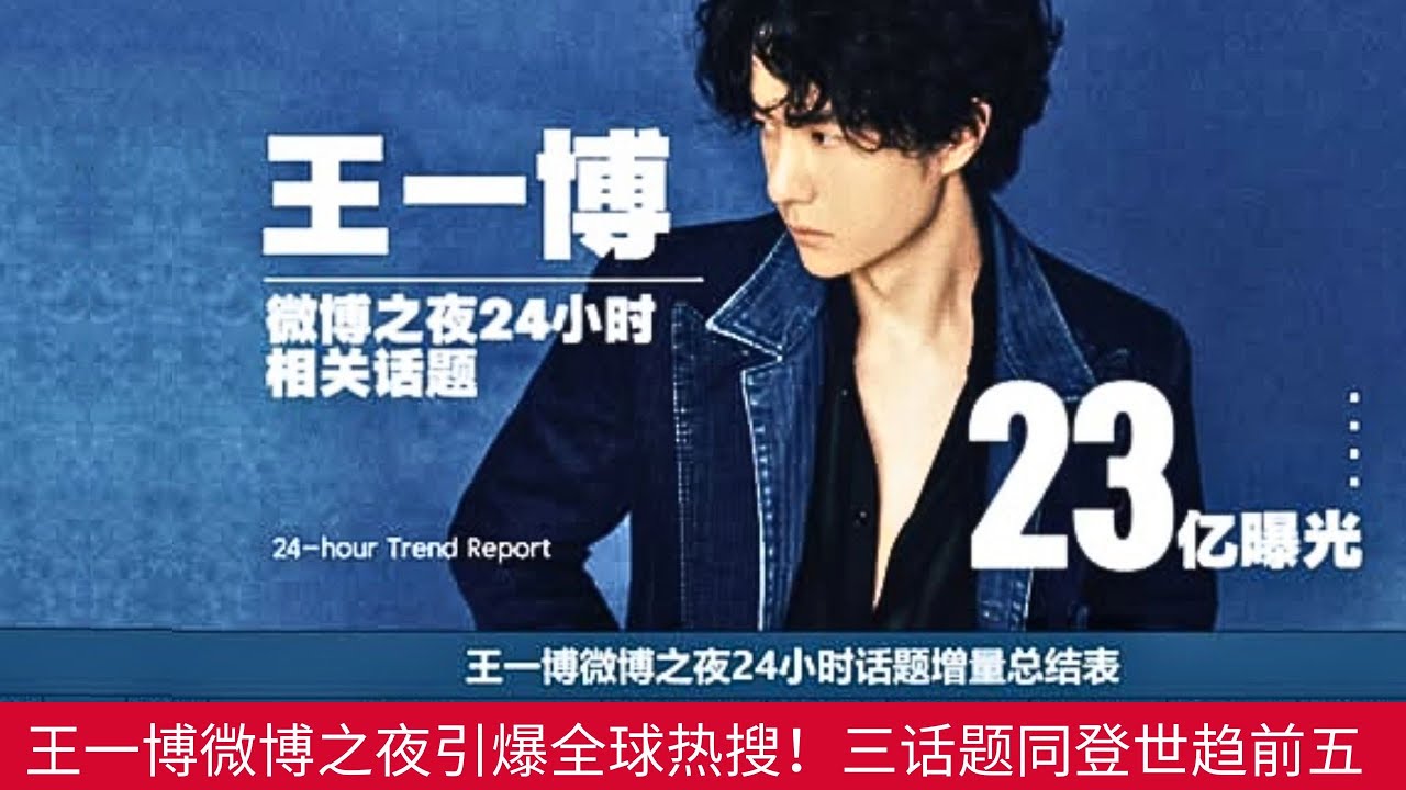«Вечер в Weibo» Ван Ибо вызвал ажиотаж в мире! Три связанные между собой темы одновременно вошли в п
