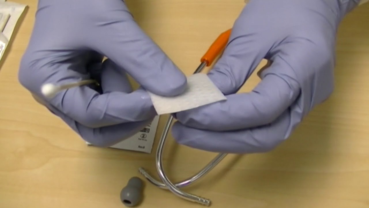 How to clean a stethoscope