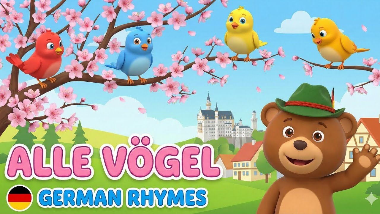 Alle Vögel sind schon da 🐦 German Nursery Rhymes for Kids | EuroBabies TV