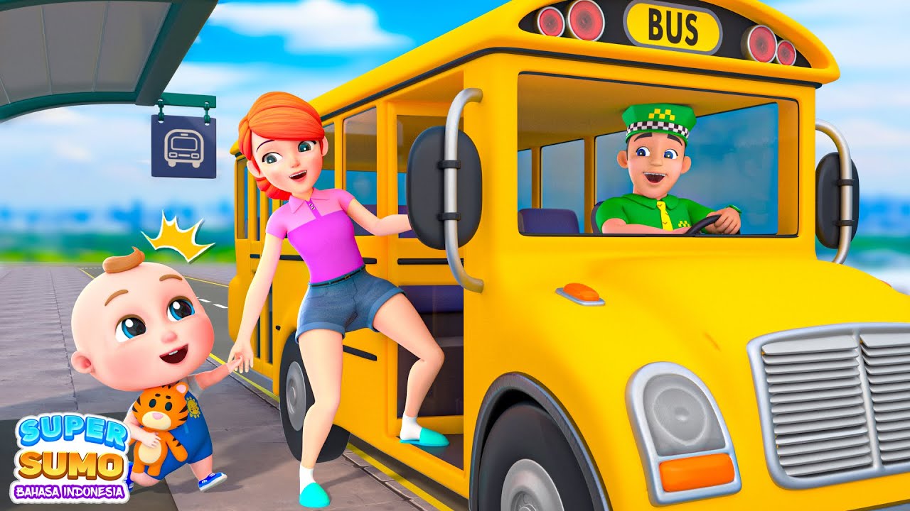 Roda di Bus - Bus Song | Lagu Anak Anak - Super Sumo Bahasa Indonesia