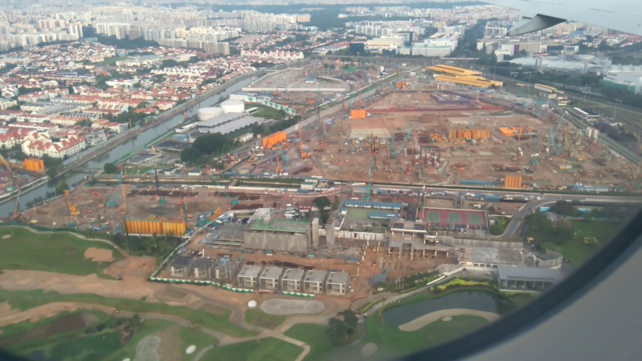 Tiger airways flight landed in Singapore ..