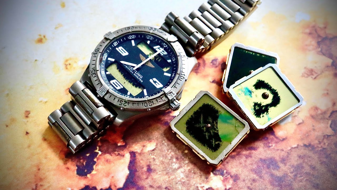 How a $1 battery damaged an expensive Breitling aerospace - full titanium watch restoration