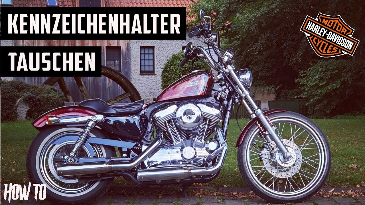Montage seitlicher Kennzeichenhalter an einer Harley Davidson Sportster | How to | XL1200V