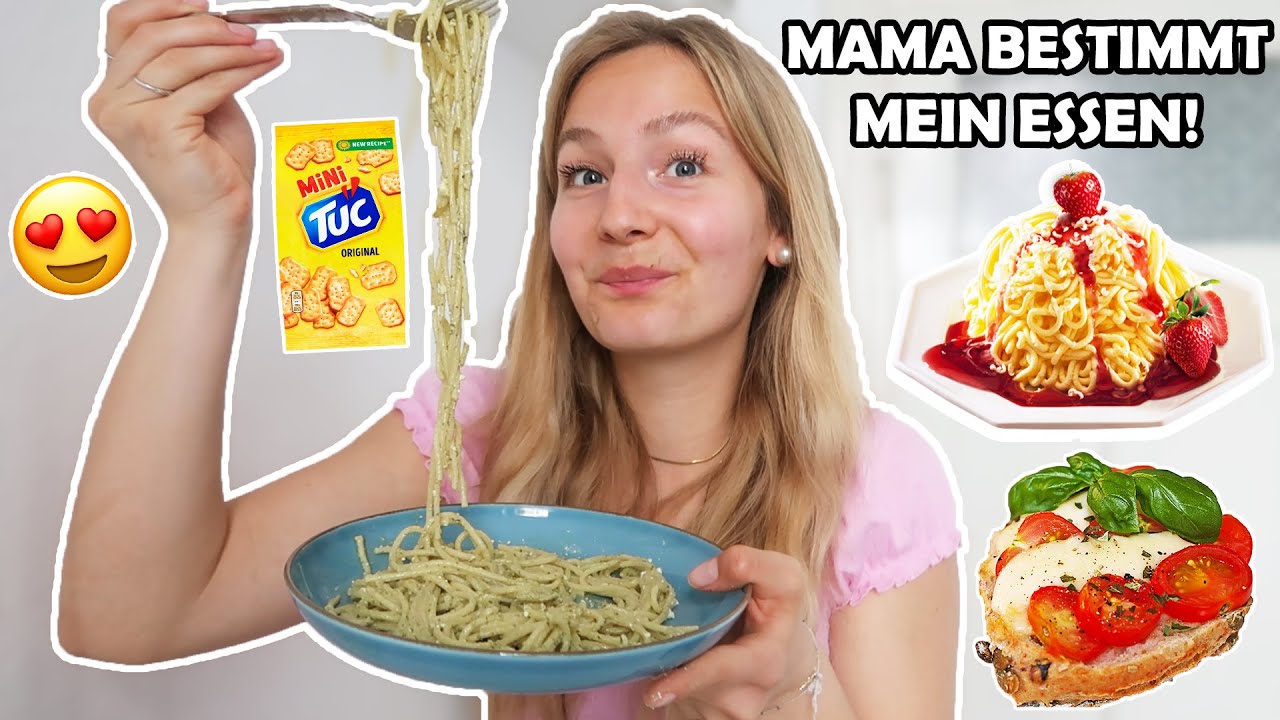MAMA BESTIMMT 1 TAG MEIN ESSEN🤩🍝🍦