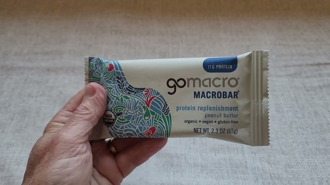 GOMACRO Peanut Butter Bars-Great For Bike Rides & Golf
