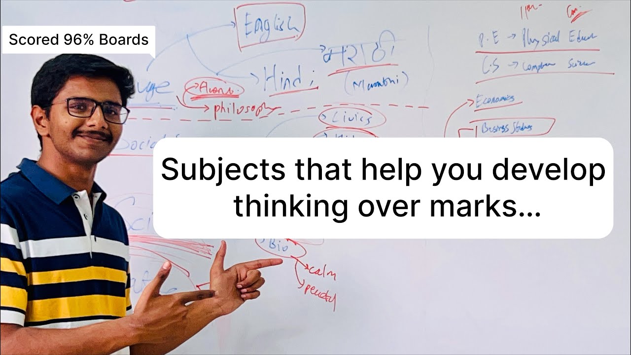 Subjects that actually build thinking vs marks.(p.s with a roadmap:))
