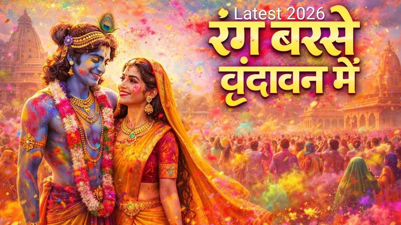 | Rang Barse Vrindavan me | New Holi special song | #Radhakrishna bhajan | #LOVE #krishna #2026 