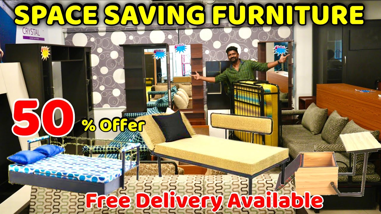 Amazing Space Saving FURNITURE | 50% Discount Foldable Cot, Dining Table, Sofa | Nanga Romba Busy
