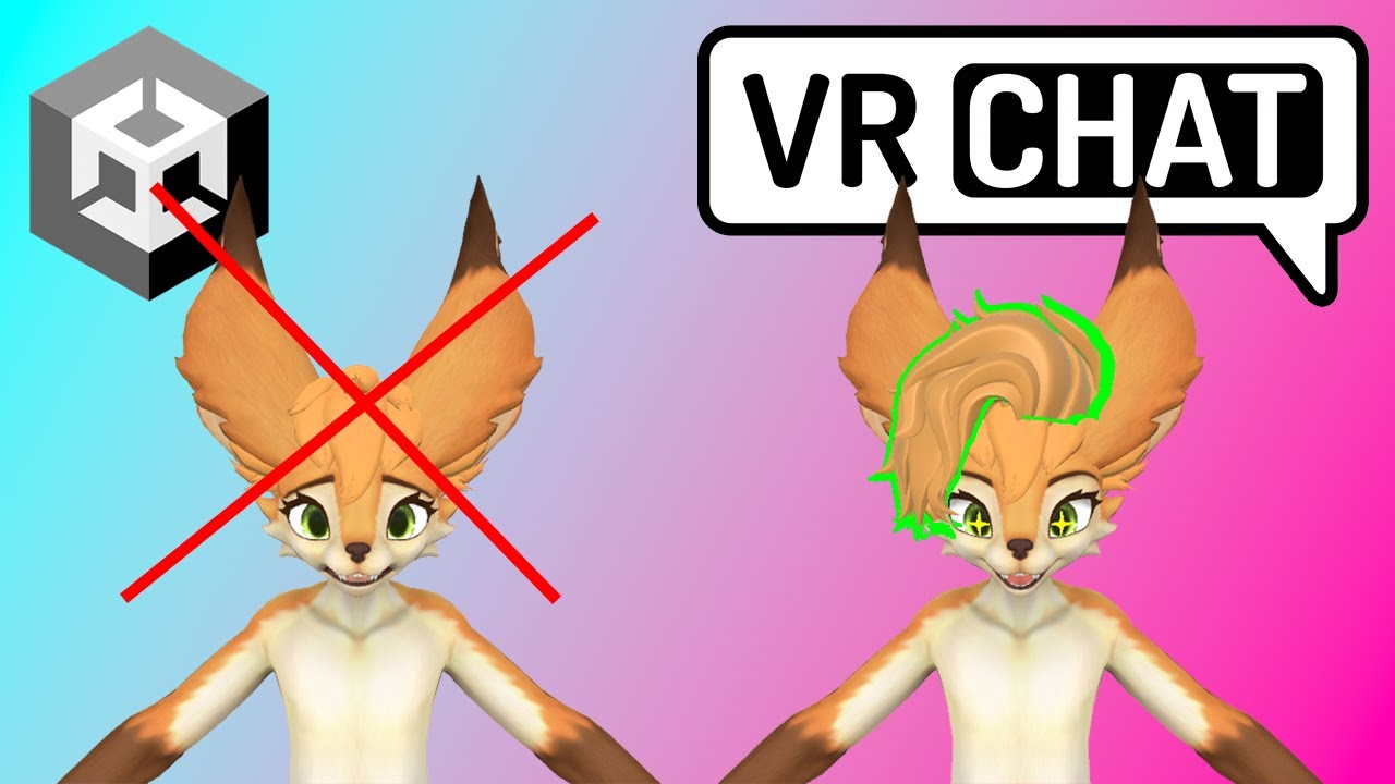 VRChat Unity — добавление собственных волос на ваш аватар! (С настройкой Physbone)