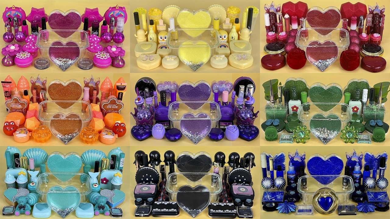 BEST of COLLECTION SLIME ⭐152⭐ 💜🌈🧡 💯% Satisfying Slime Video 1080p.