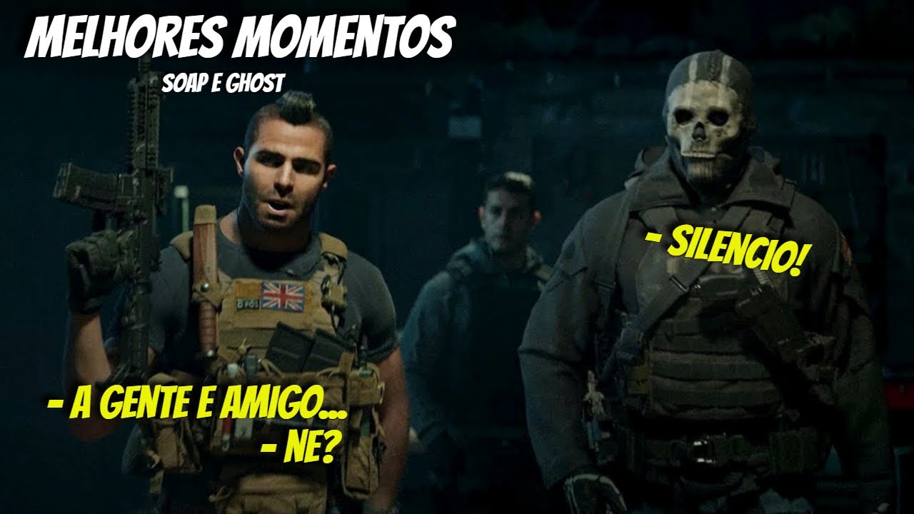 Soap e Ghost - Melhores momentos (cutscene) | COD: Mw2