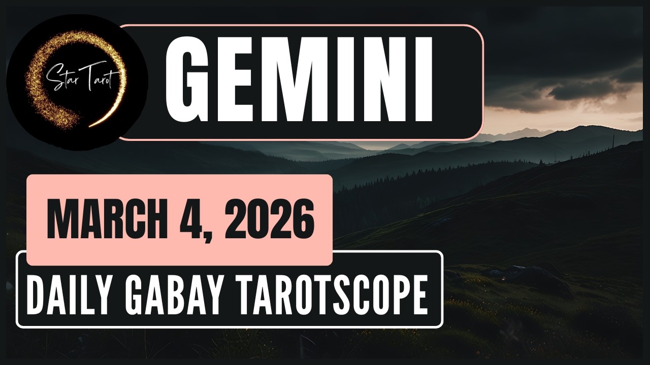 ANO'NG KAILANGAN MONG MALAMAN NGAYON GEMINI MARCH 4, 2026  💫DAILY GABAY TAROTSCOPE